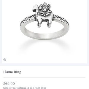 James Avery llama ring